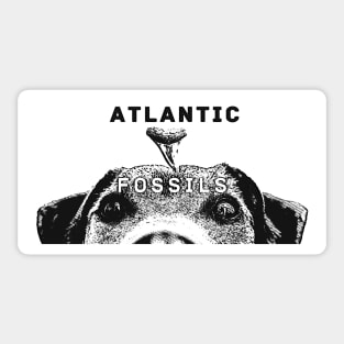 Dog and Shark Tooth Black and White Sticker